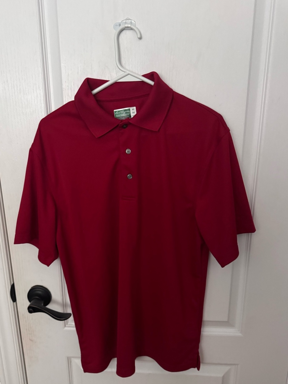 Red Men's Polo Shirt size medium by Ben hogan - Classic Short Sleeve